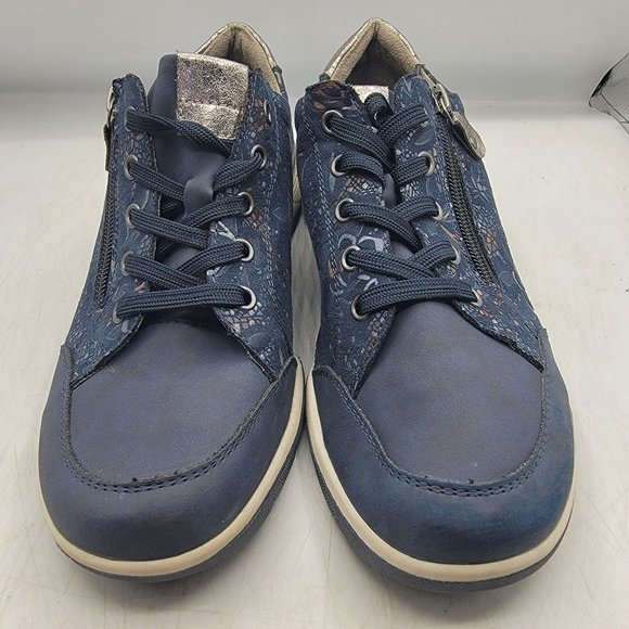 Spring Step Gabrielle Mens 6.5 Blue Sneaker Shoes Walking Work Wear Casual - Picture 2 of 14